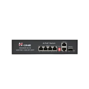سوئیچ شبکه 4پورت POE گیگ اچ وان مدل H1 Switch SNG2004P-2G-1S