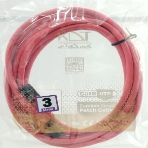 کابل پچ کورد 3 متر CAT6 UTP کی دی تی مدل PC-300CM6UTP